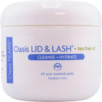 Oasis eyelid and lash cleansing wipes 60 count pack