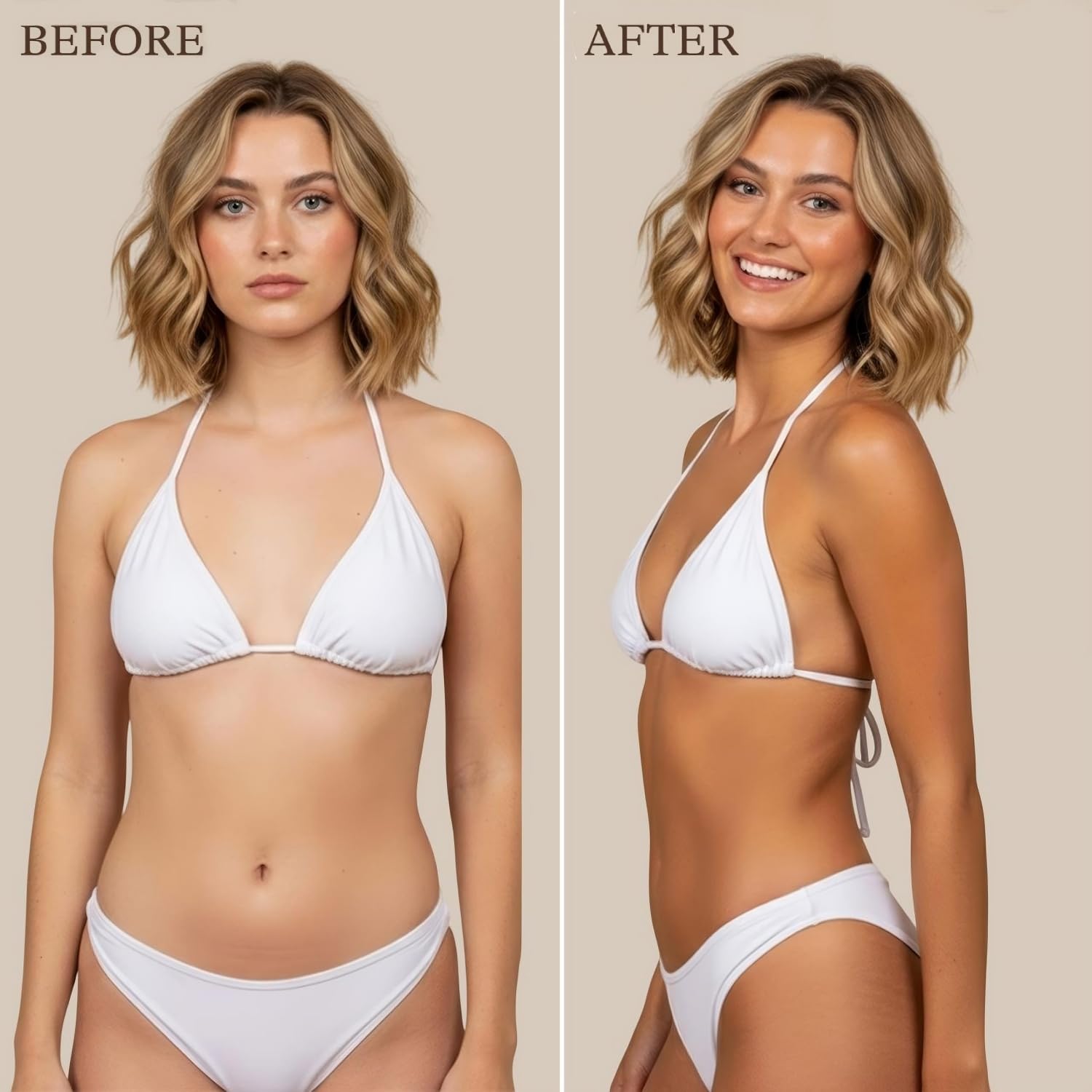Beauty by Earth medium to dark tanning lotion texture