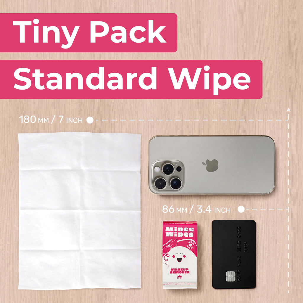 Resealable tab detail on Moonies travel wipe pack
