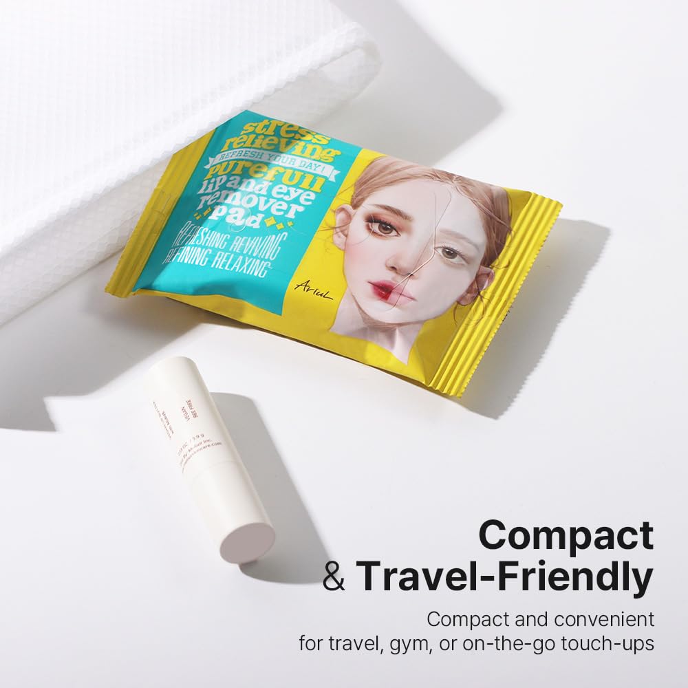 Authentic Ariul imported Korean skincare cleansing pads package back view showing ingredients.