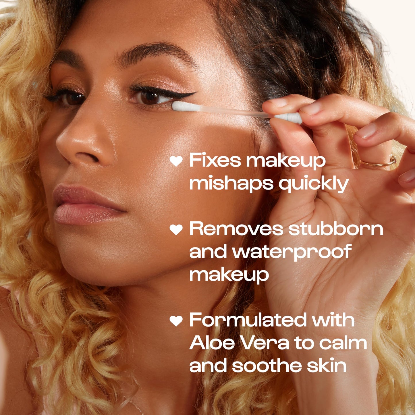 Alleyoop makeup remover swabs showing the snap tip mechanism