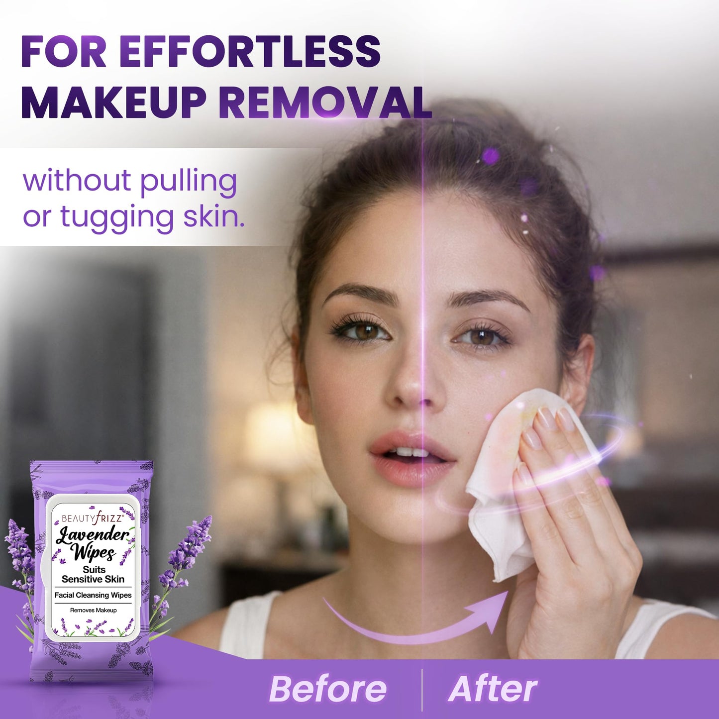 BeautyFrizz wipes resealable flip-top lid feature