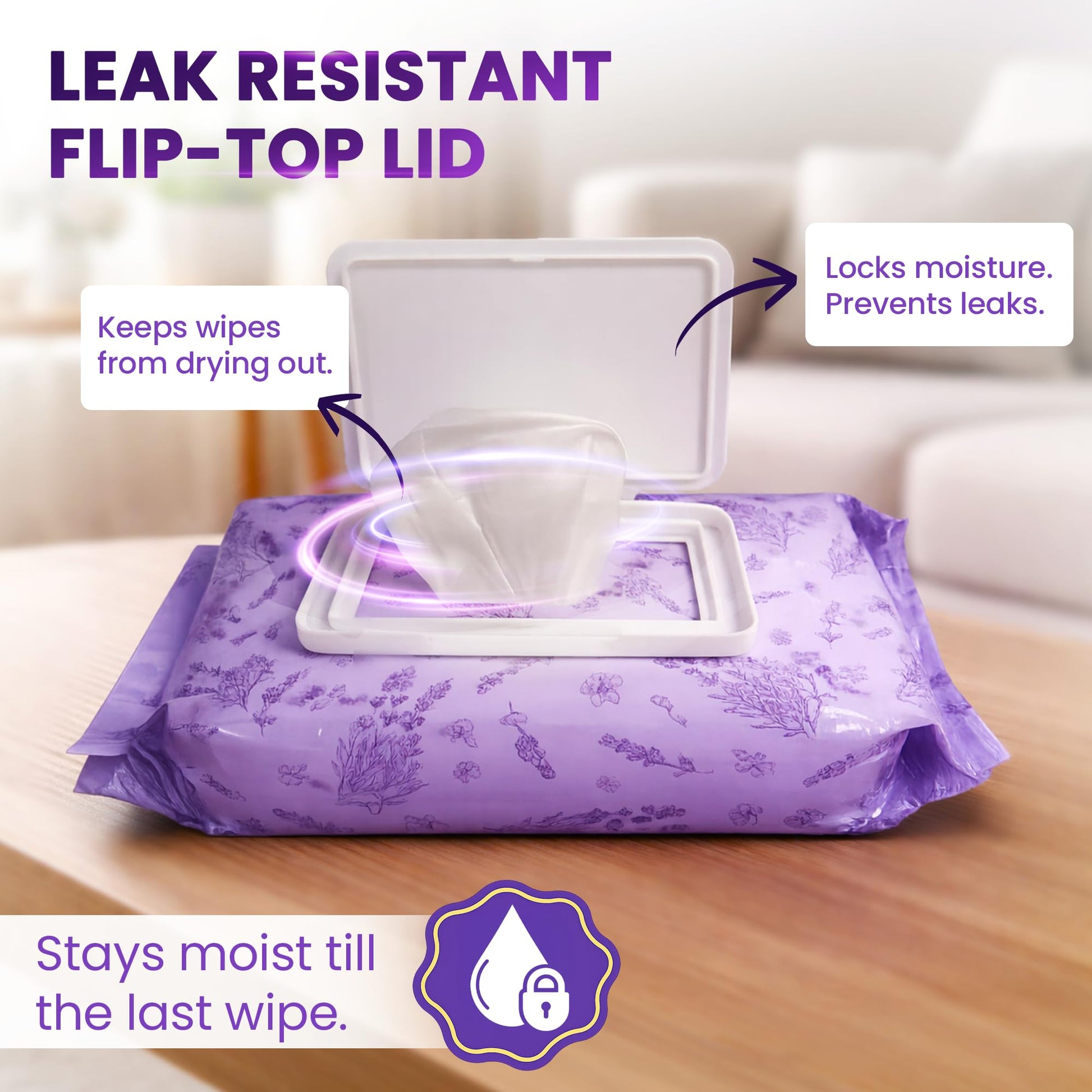 BeautyFrizz facial wipes ingredients and benefits label