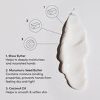 OUAI luxurious hand care cream minimal white design