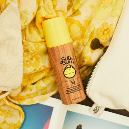 Sun Bum original sunscreen lotion texture and application