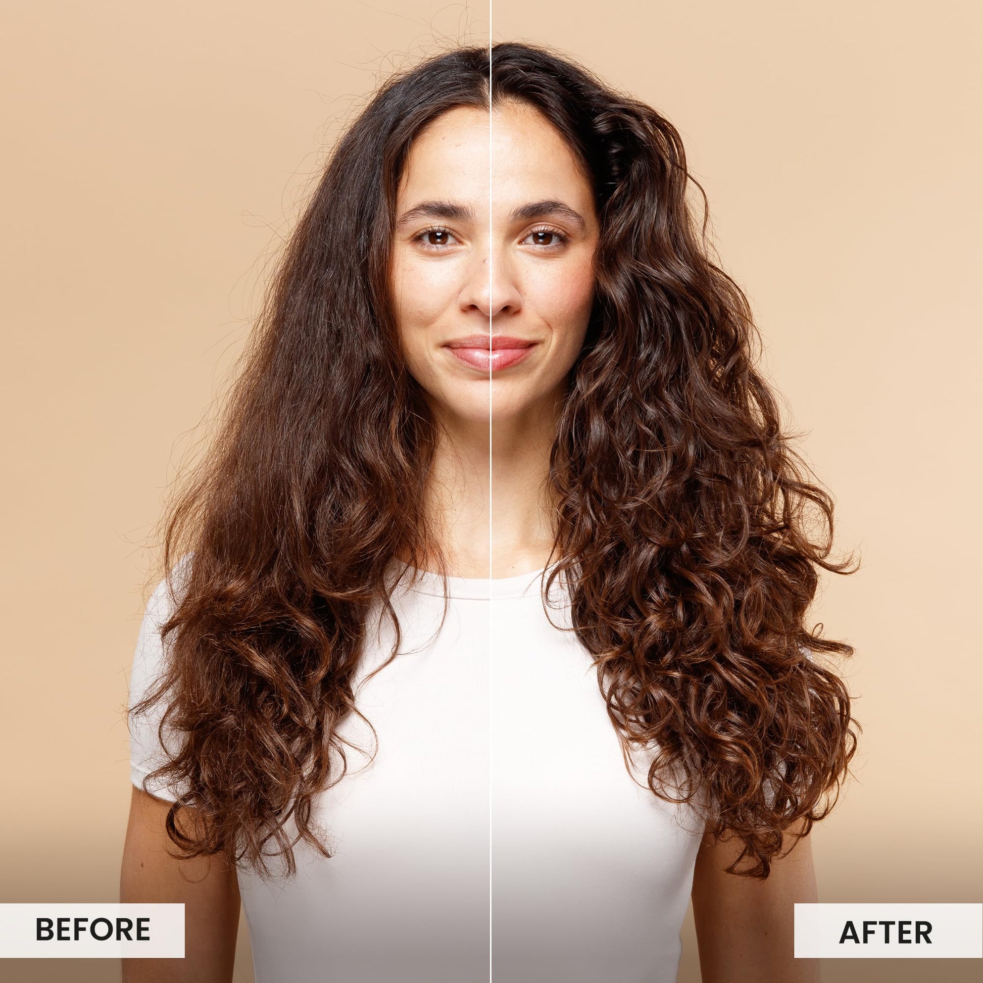 Curly hair styling results with Curlsmith Air Dry Cream