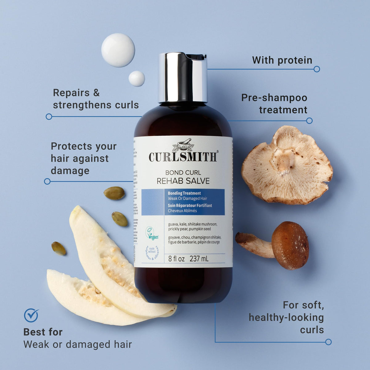 Curlsmith Bond Curl Rehab Salve texture swatch