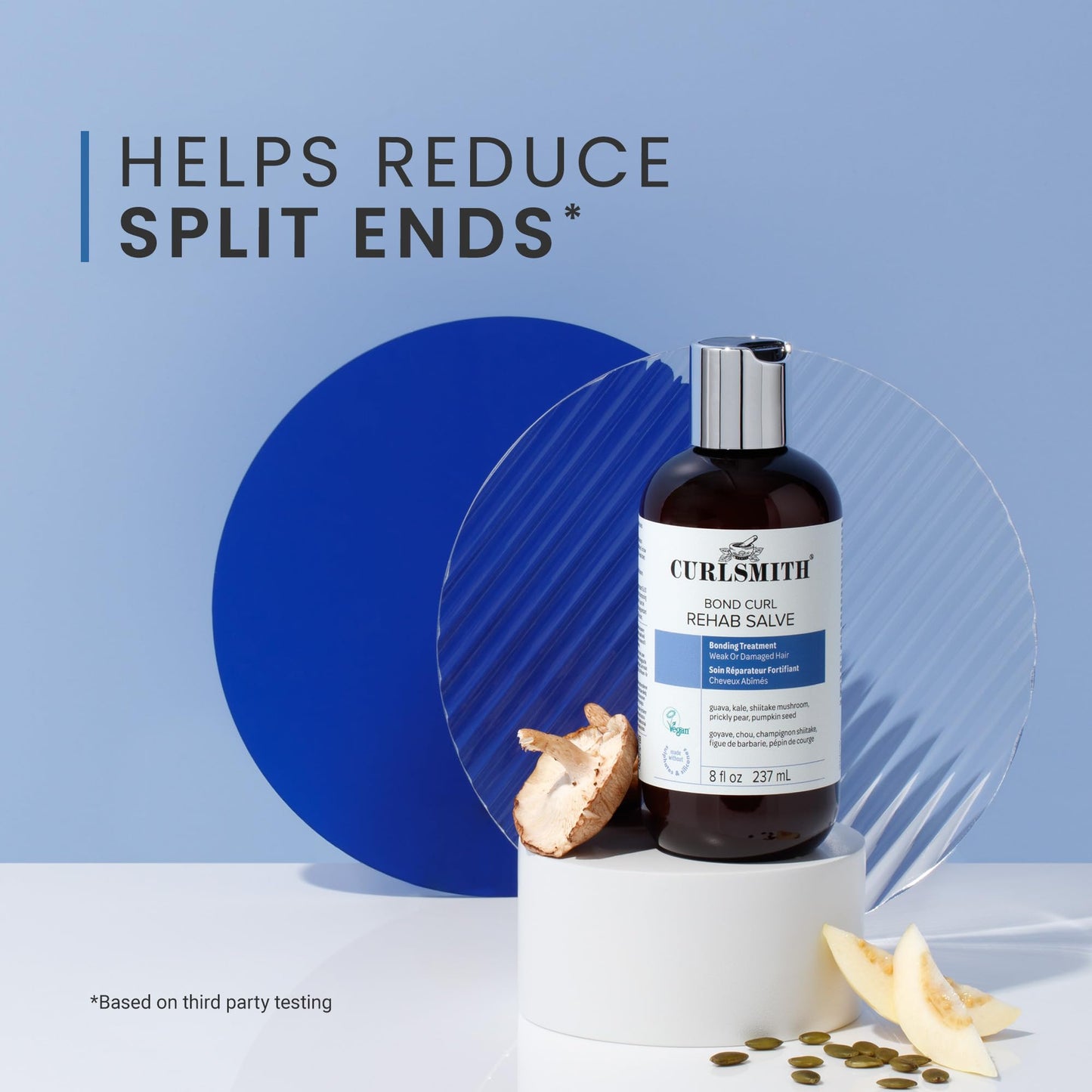 Authentic imported Curlsmith curly hair repair product overview