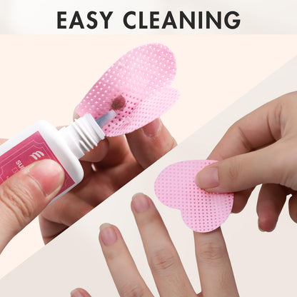 Lint free non woven fabric lash glue wipe cleaning adhesive bottle nozzle