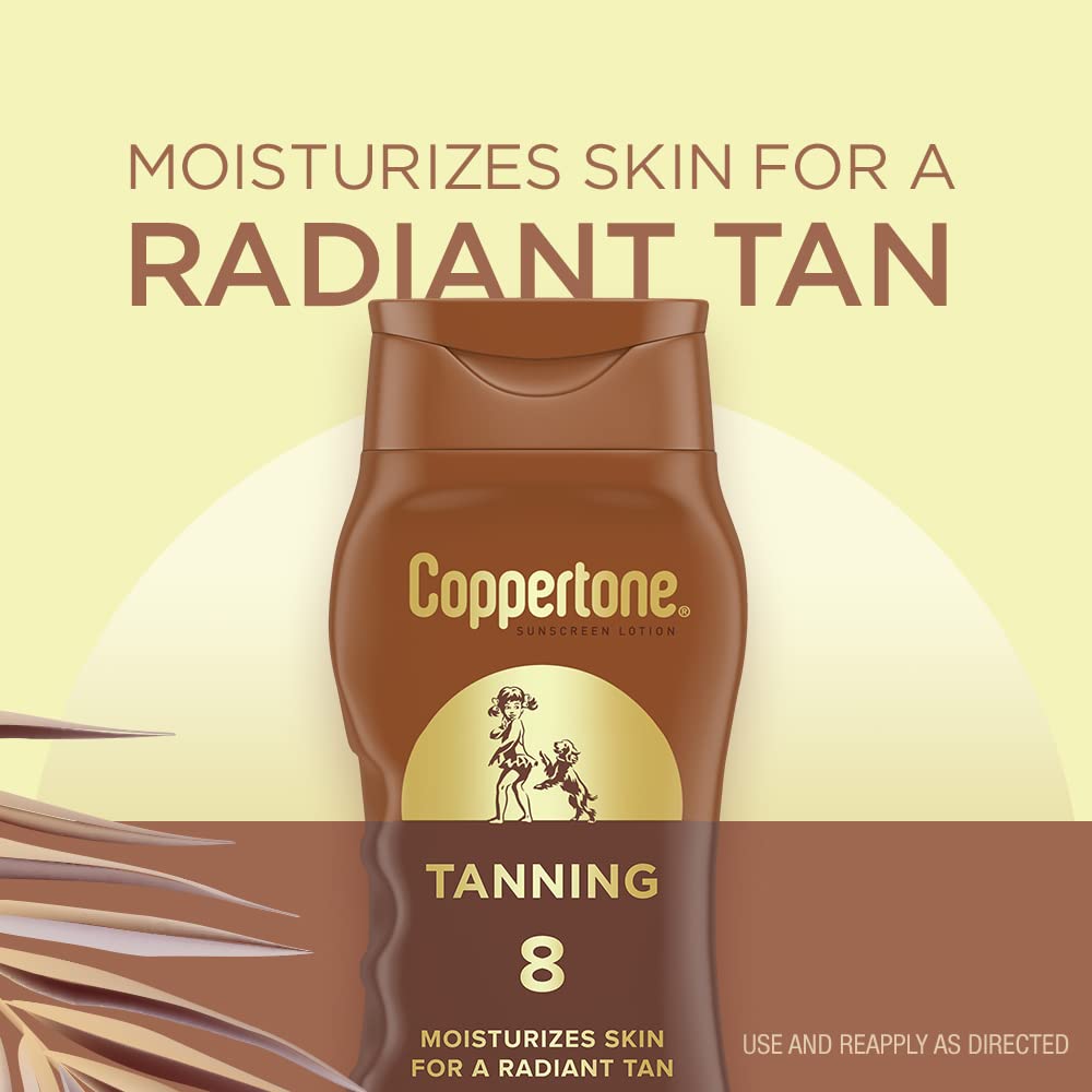 Coppertone Tanning Sunscreen pack of two bottles