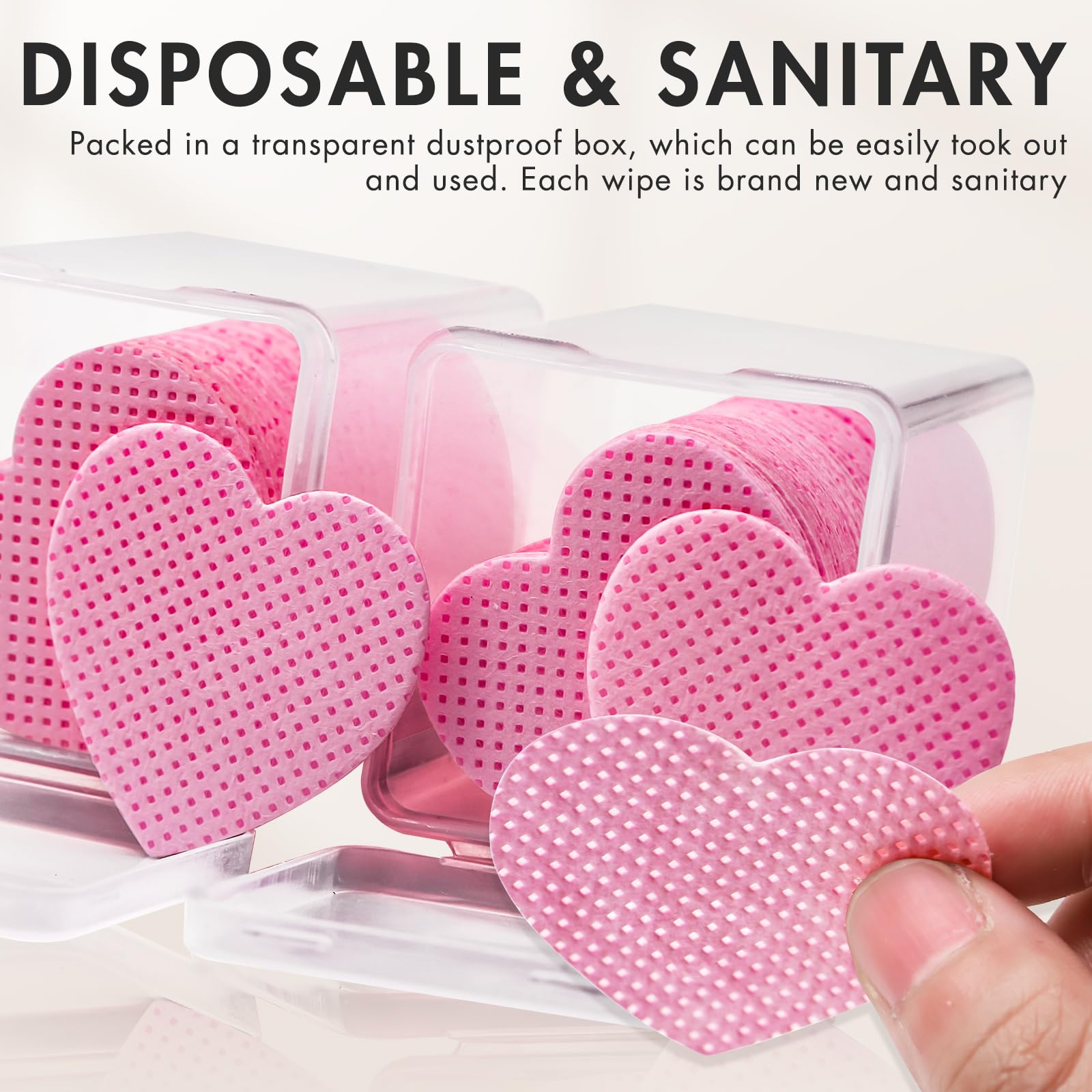 Embagol salon supply pack of 200 count pink beauty wipes
