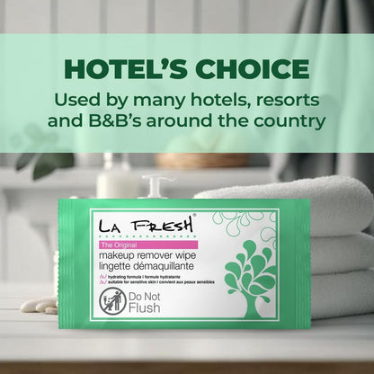 La Fresh non comedogenic facial wipes for sensitive skin demonstration