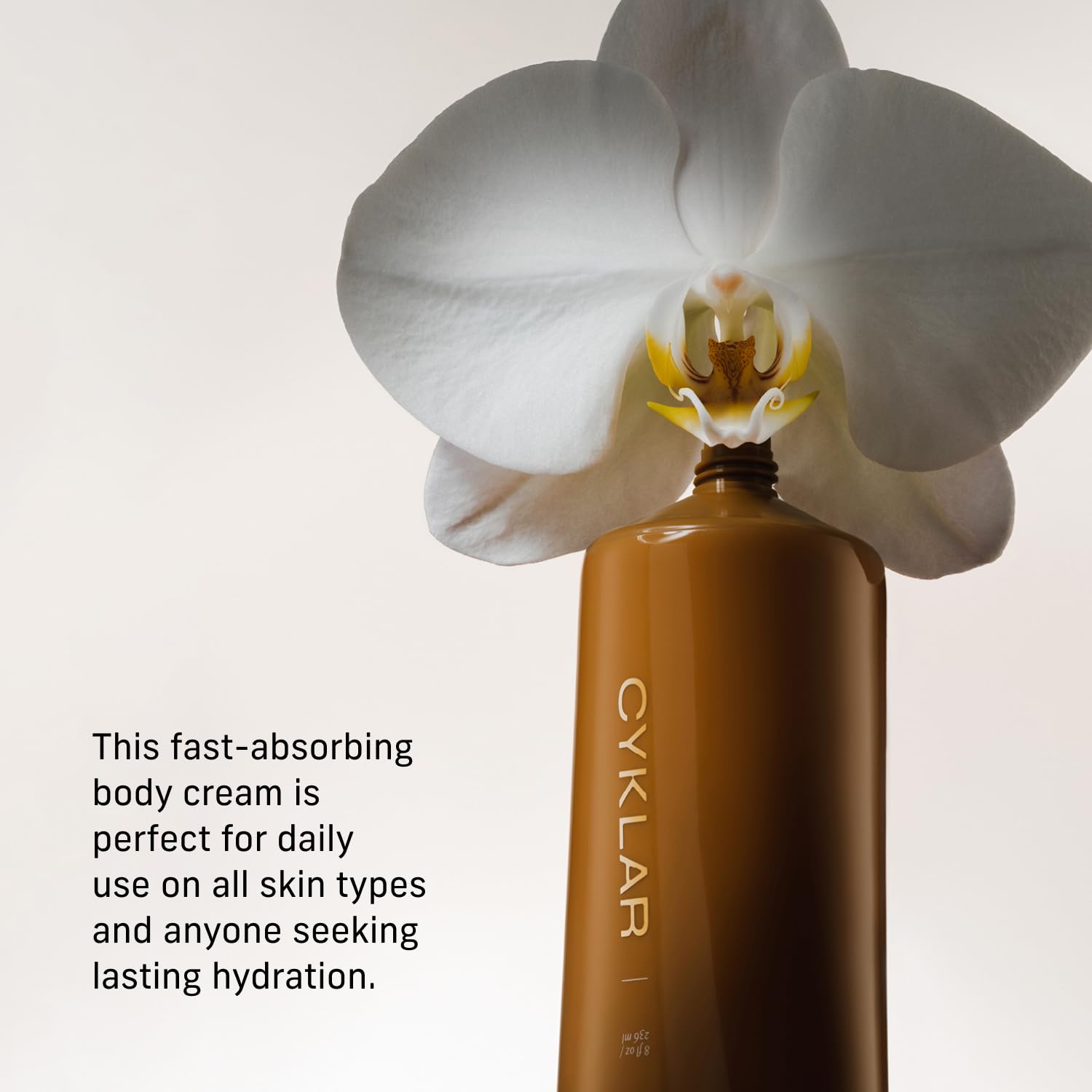 CYKLAR non-greasy body lotion with Niacinamide and Squalane