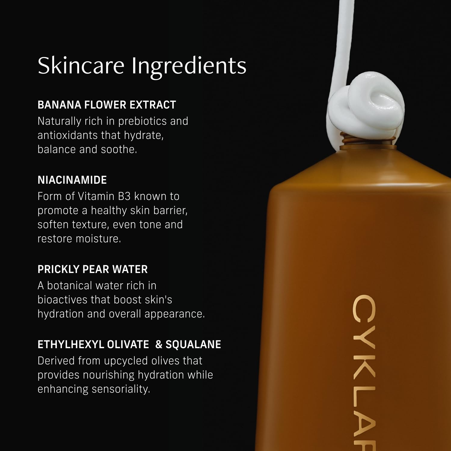 CYKLAR nutrient enriched dry skin moisturizer close up view