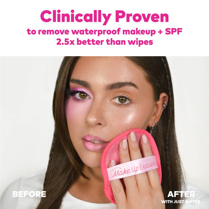 Close up of MakeUp Eraser patented polyester fabric texture