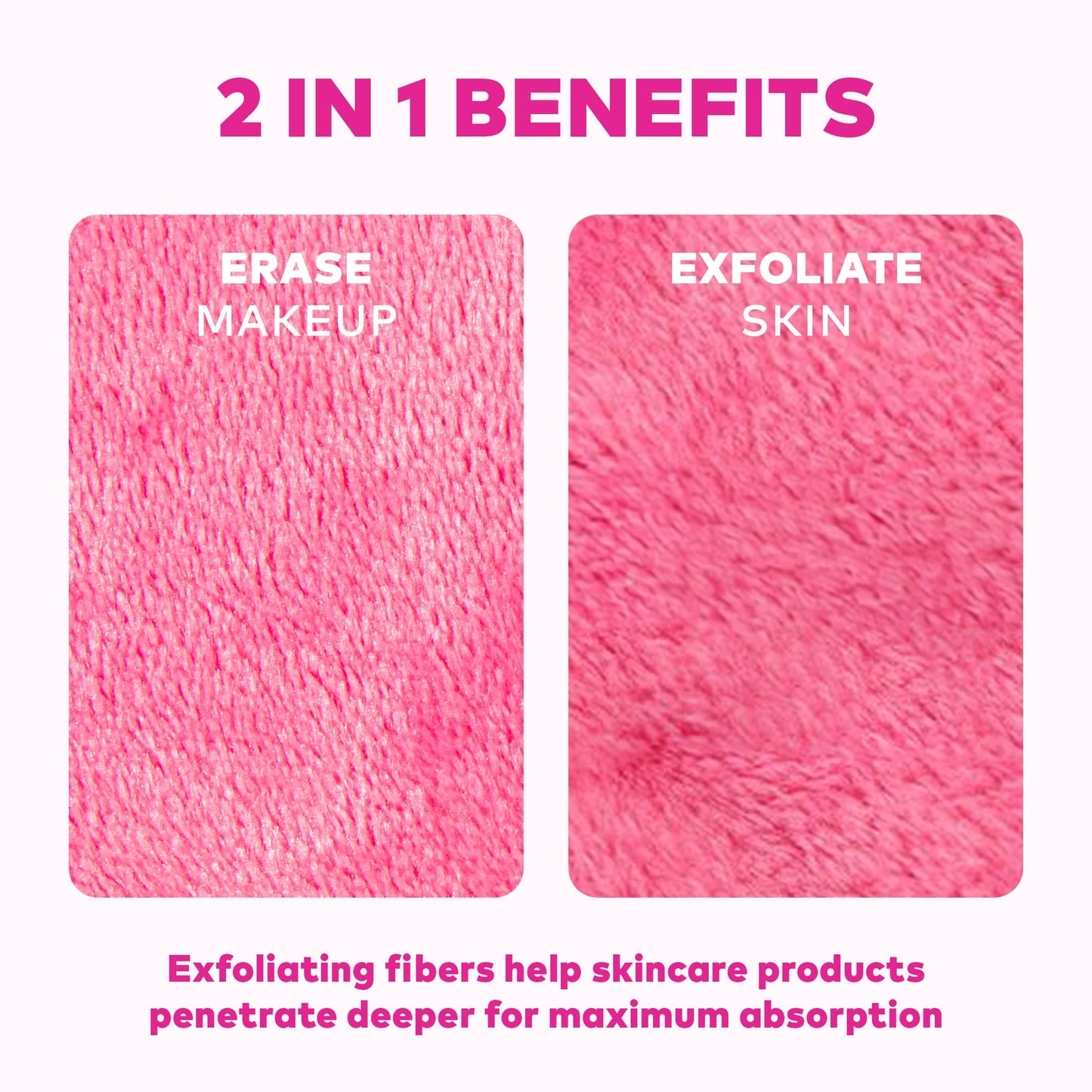 Side profile of The Original MakeUp Eraser Pro cloth