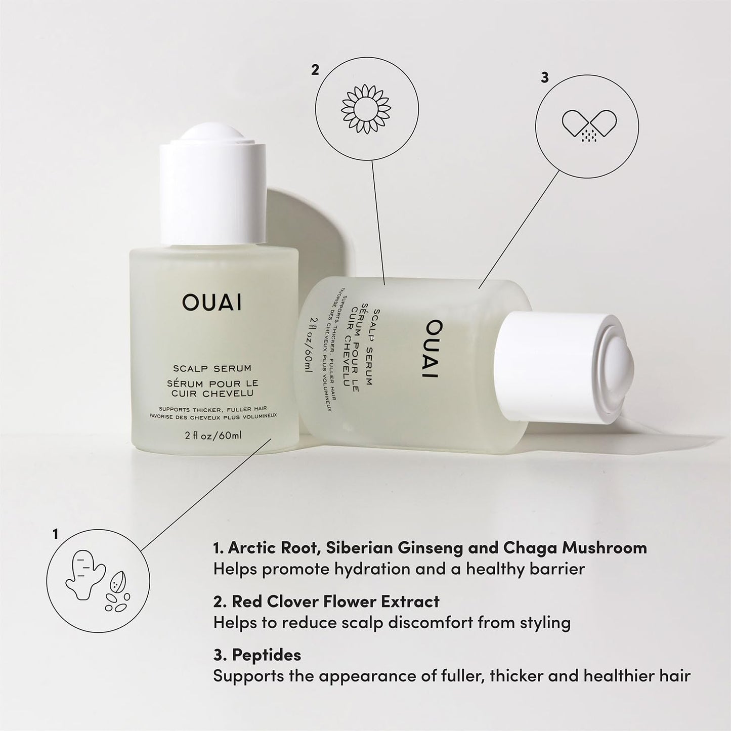 Premium OUAI leave in scalp care treatment for thinning hair