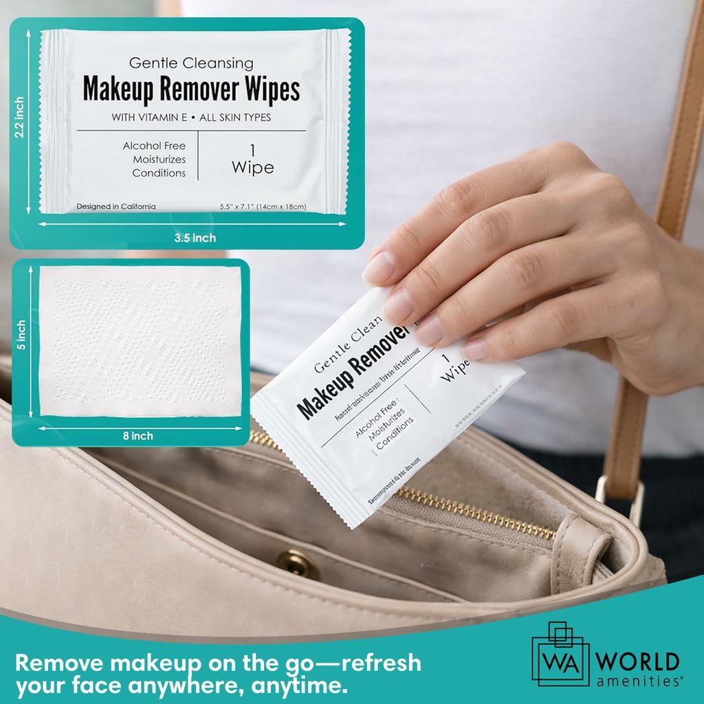 50 count box of World Amenities cleaning wipes