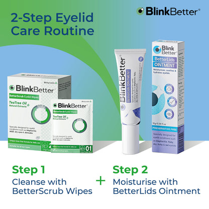 BlinkBetter optometrist recommended rinse free eye wipes being used for makeup and debris removal