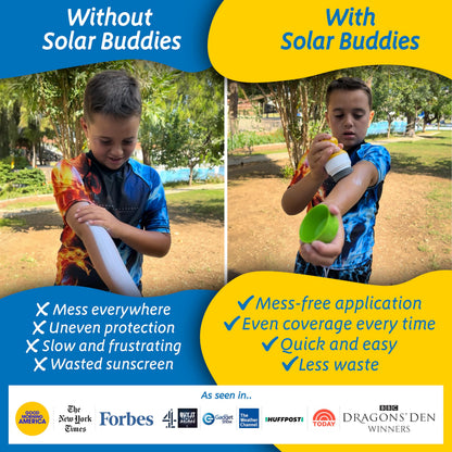 Solar Buddies sponge ring for smooth sunscreen application