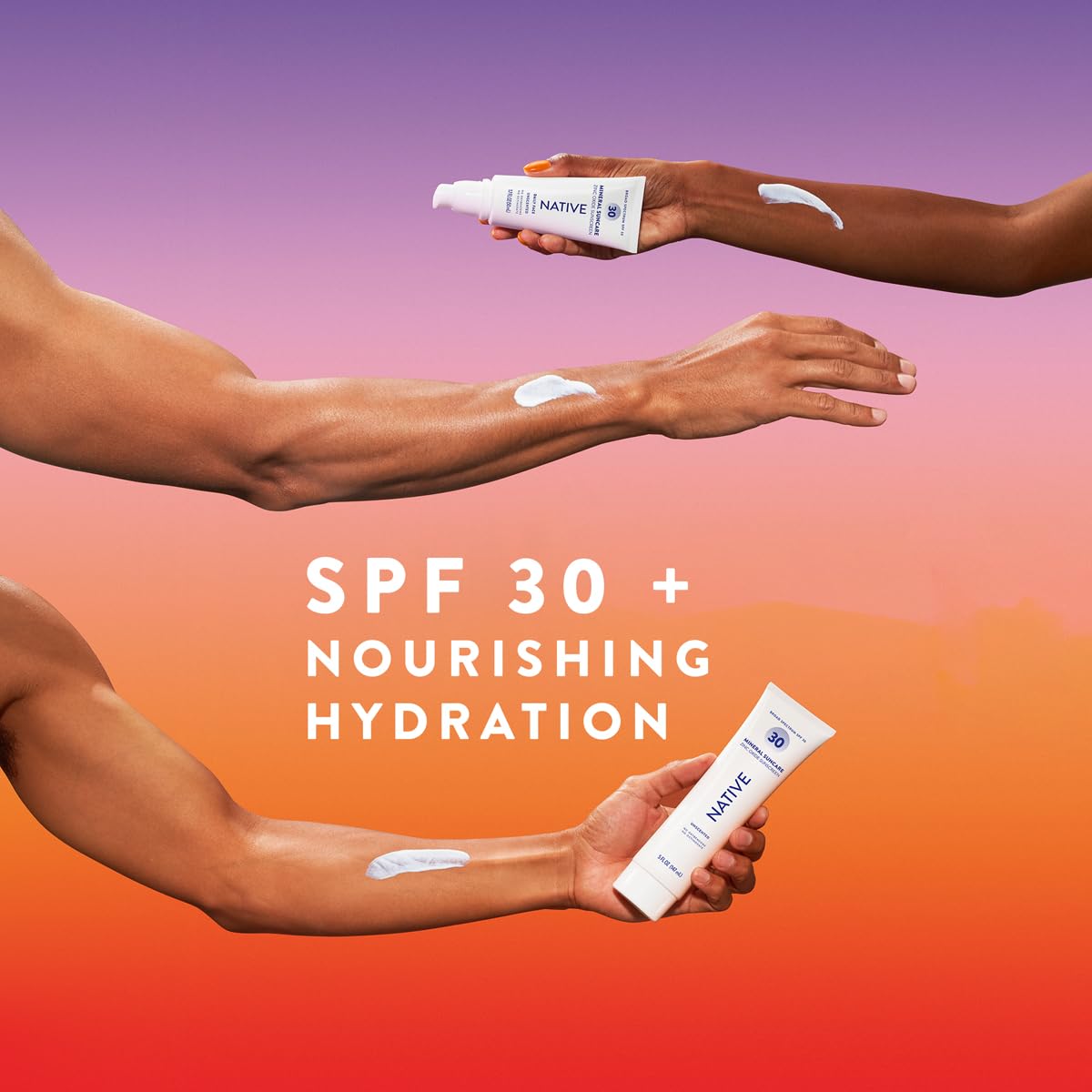 Native Mineral Sunscreen tube packaging details