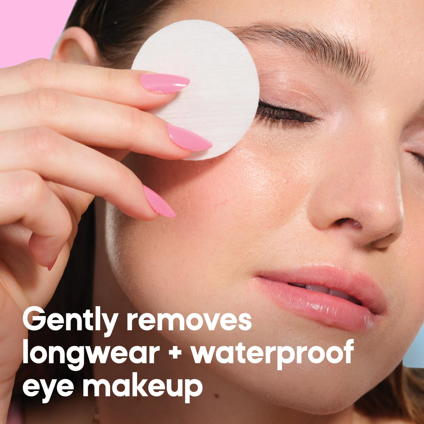 Close up of Almay biodegradable makeup remover pads