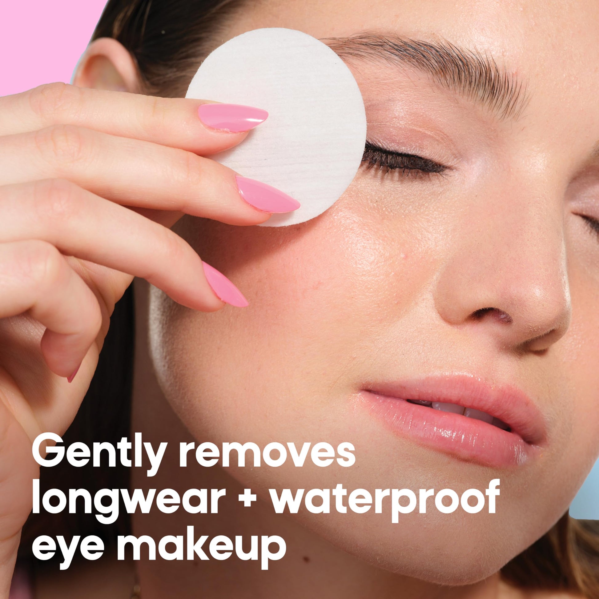 Close up of Almay biodegradable makeup remover pads