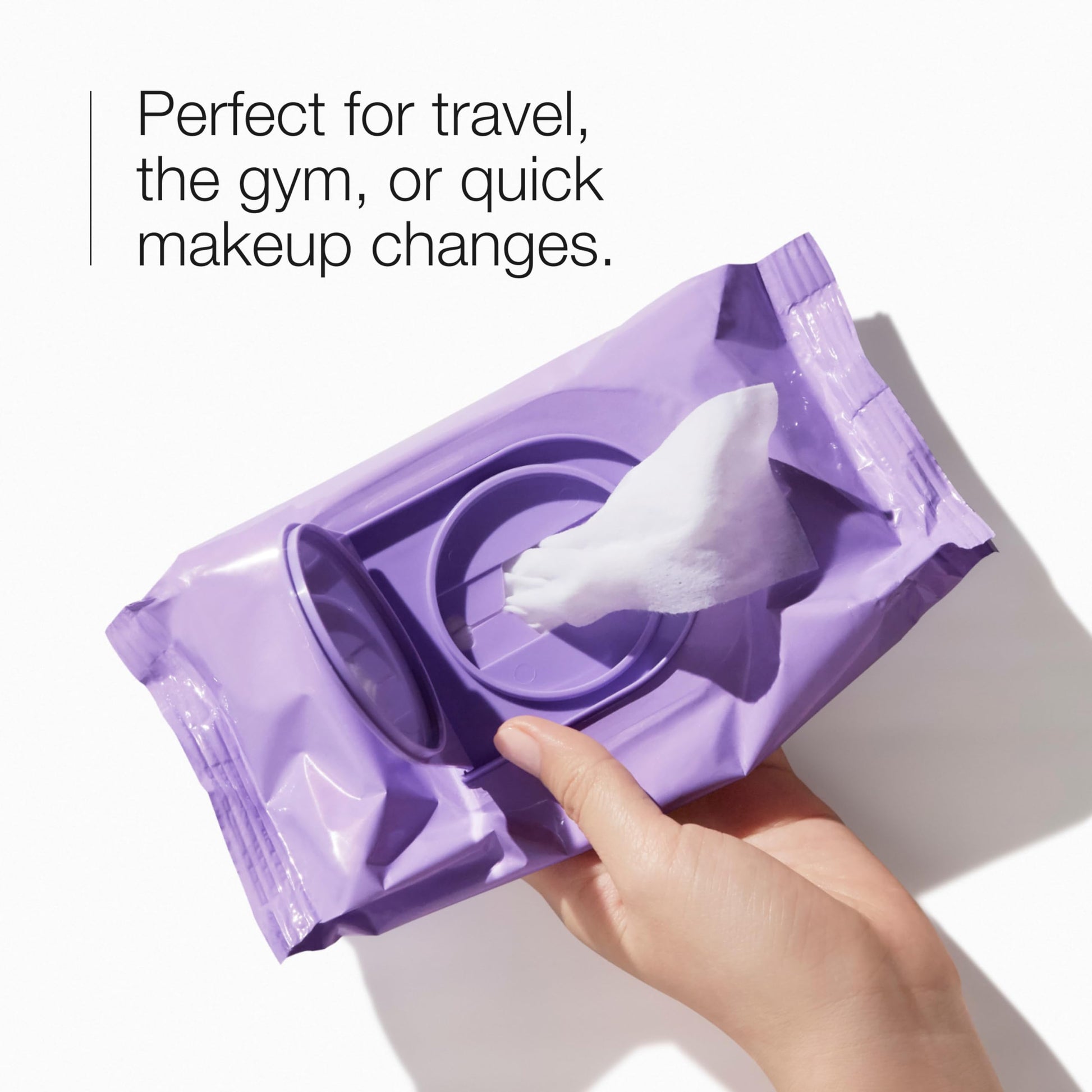 Clinique cleansing wipes packaging side profile