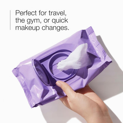 Clinique cleansing wipes packaging side profile