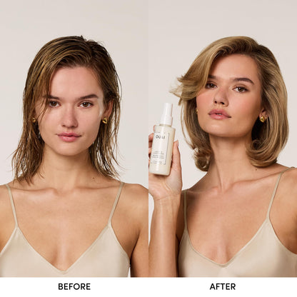 OUAI hair mist spray nozzle close up for frizz control