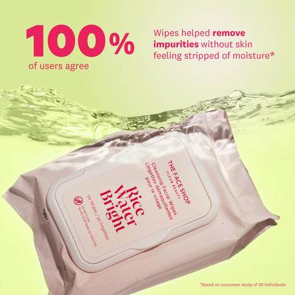 Korean skincare rice water makeup remover wipes ingredient details