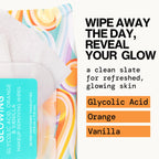 Pacifica makeup remover wipes with glycolic acid ingredient label