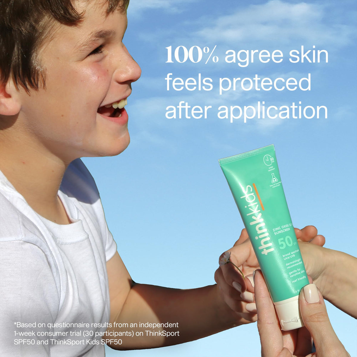 Think Kids Mineral Sunscreen lifestyle outdoor setting