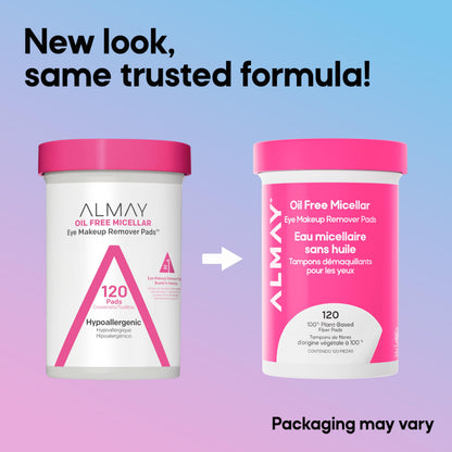 Authentic USA imported Almay makeup remover pads container