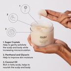 OUAI Scalp And Body Scrub lifestyle product placement shot