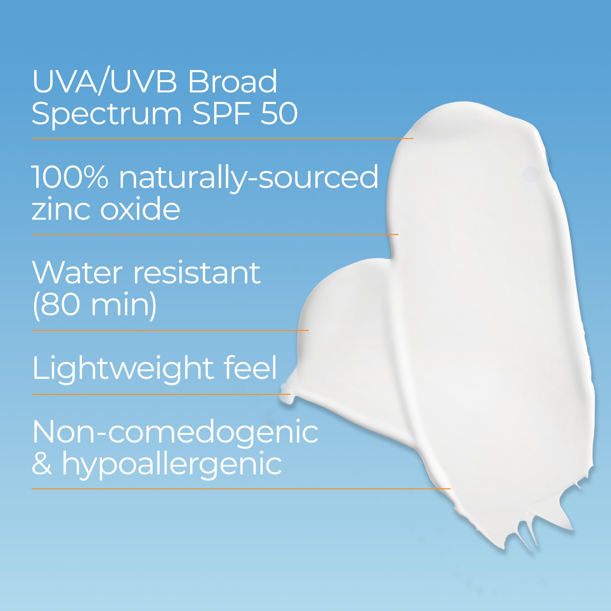 Eucerin sensitive skin sunscreen lotion texture demonstration