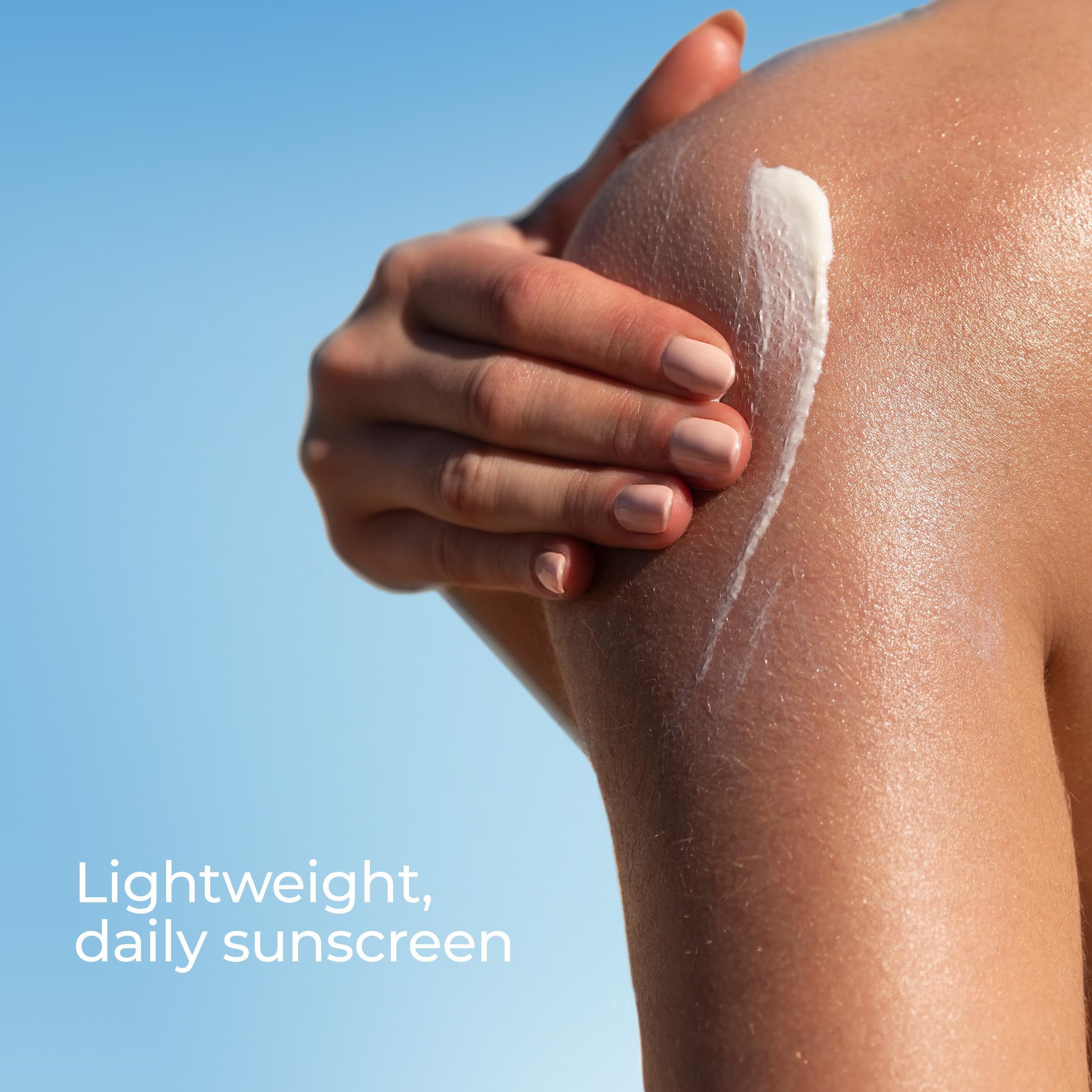 Close up of Eucerin SPF 50 mineral sunscreen packaging