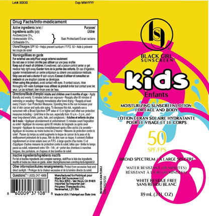 Black Girl Sunscreen Kids SPF 50 side profile