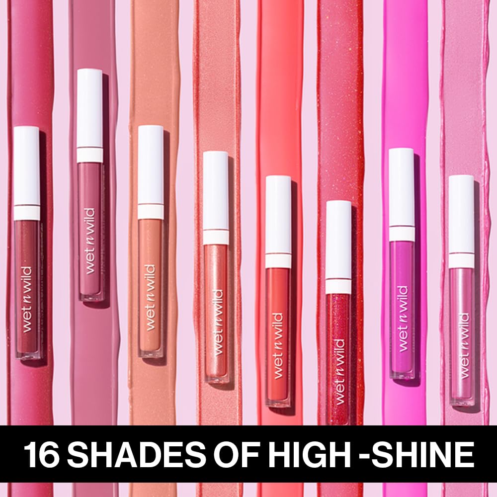 Wet N Wild Mega Slicks Lip Gloss Cherish texture and swatch view