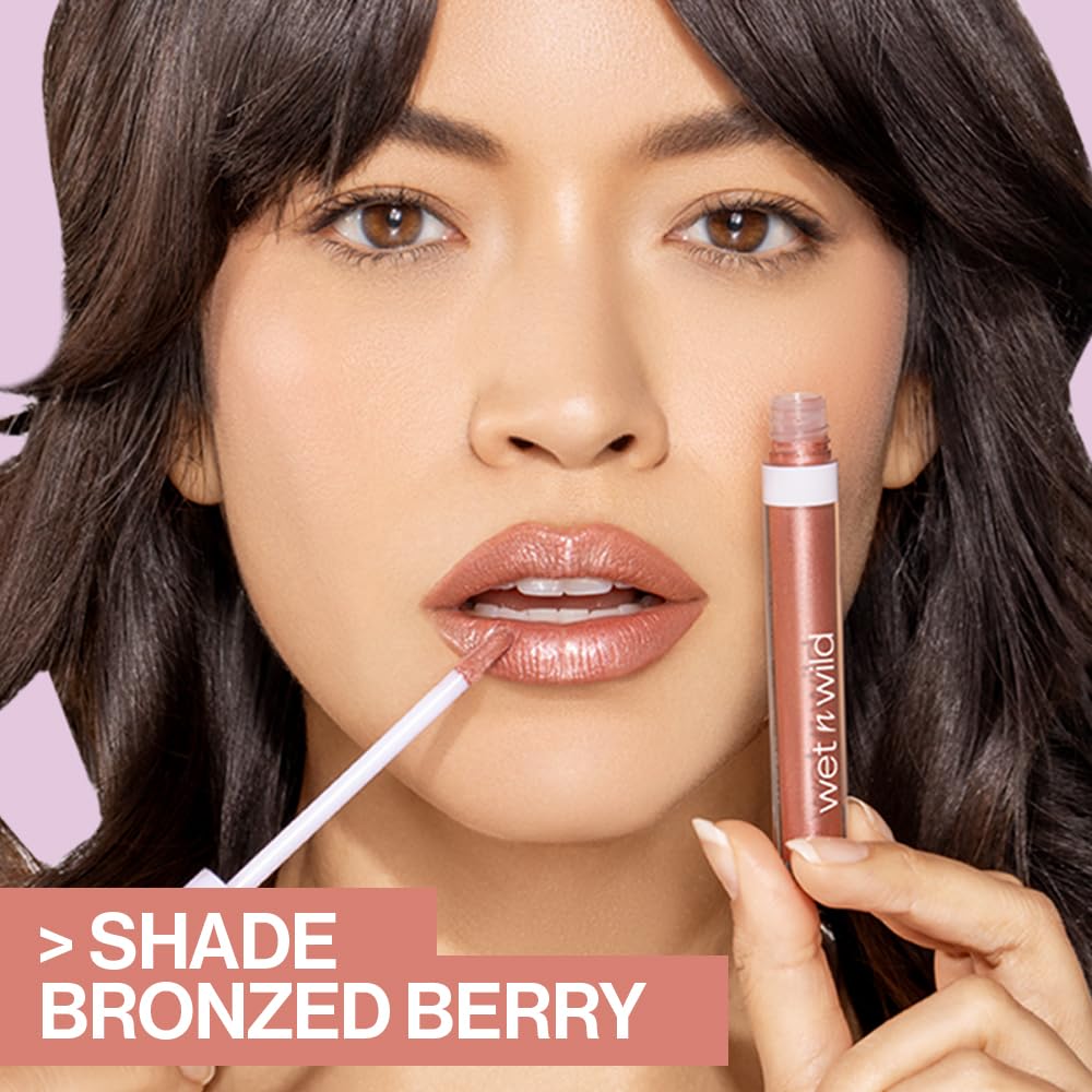 Wet N Wild Mega Slicks Lip Gloss Cherish infused ingredients display