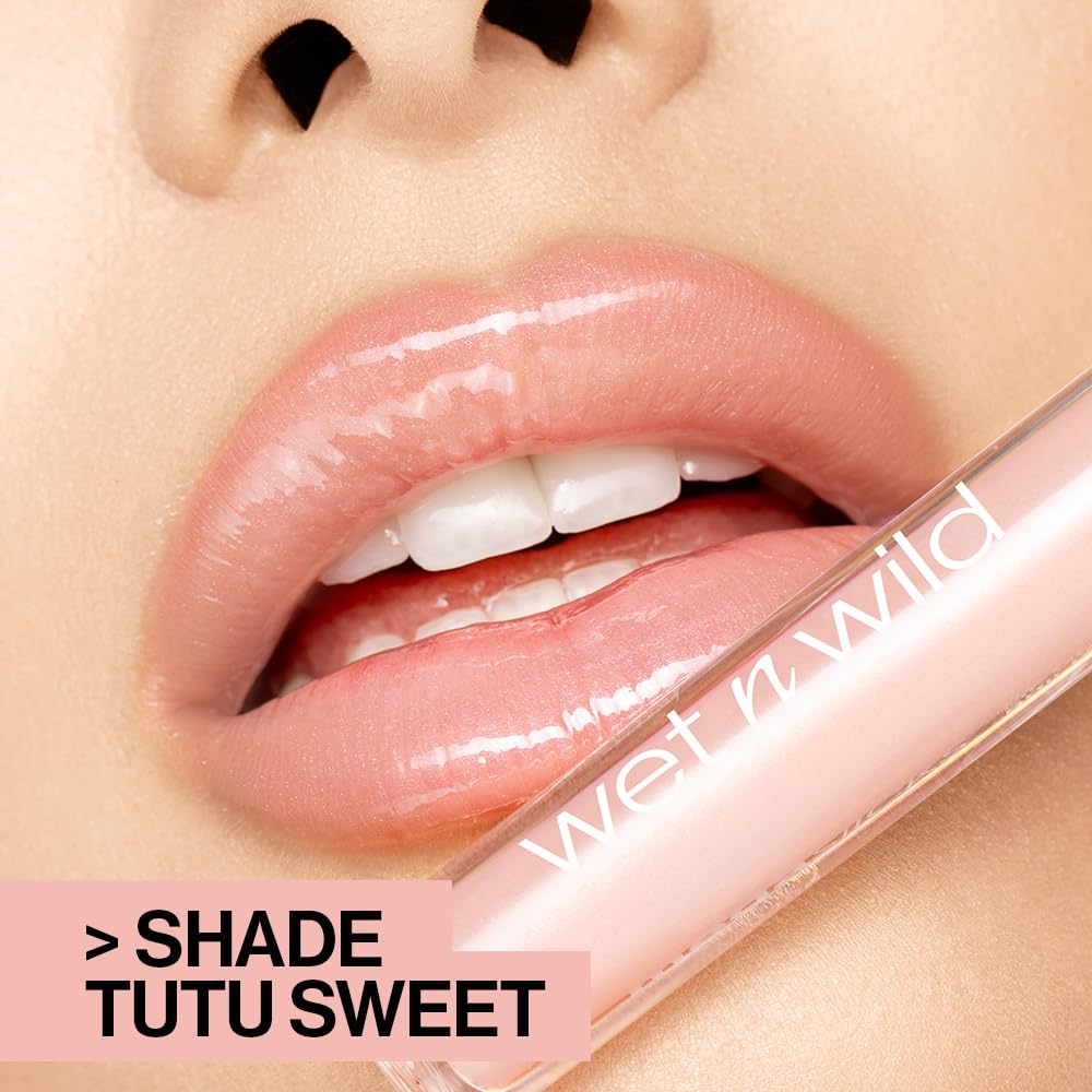 Wet N Wild Mega Slicks Lip Gloss Cherish brand label close up