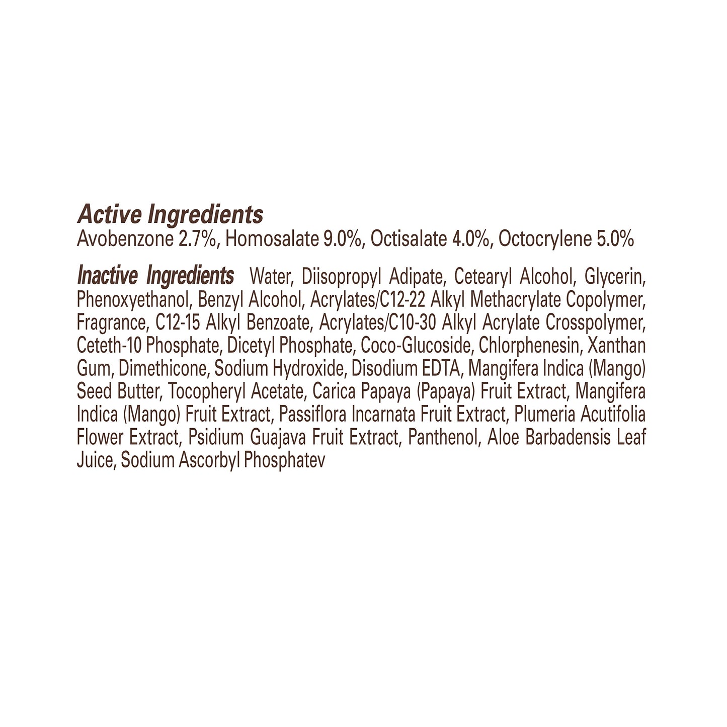 Side view of Hawaiian Tropic Everyday Active sunscreen 236 milliliter bottle