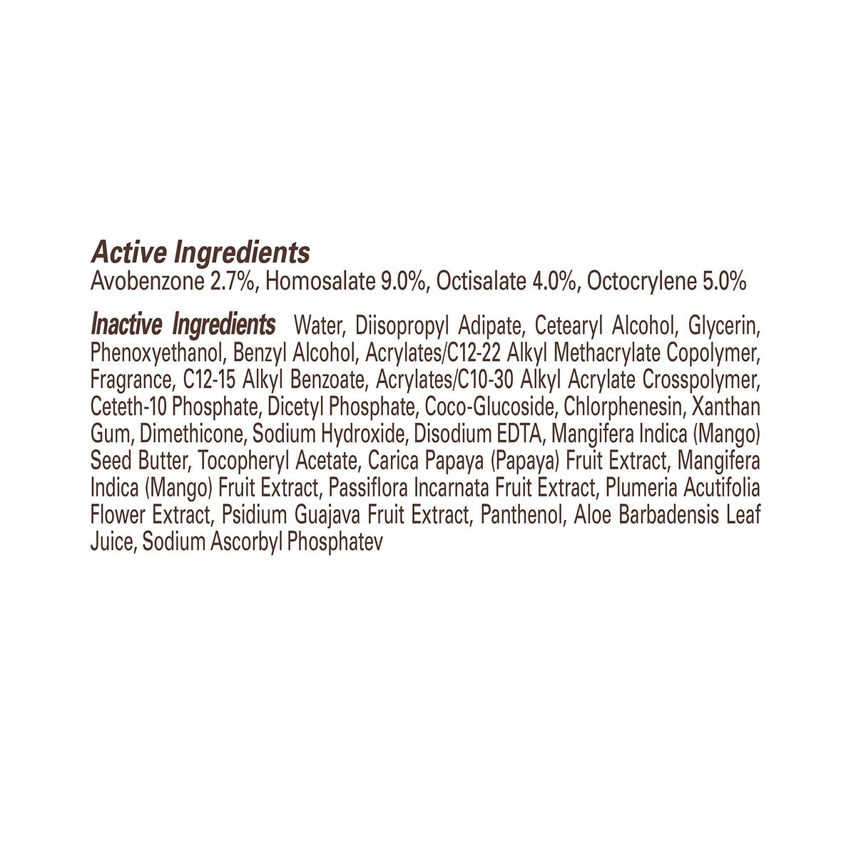Hawaiian Tropic active sport sunscreen packaging angle view