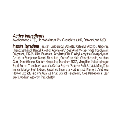 Side view of Hawaiian Tropic Everyday Active sunscreen 236 milliliter bottle