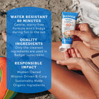 Badger Sport Mineral Sunscreen active ingredients panel
