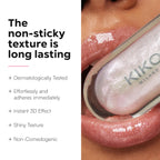 Kiko Milano 3D lip gloss soft wand applicator closeup