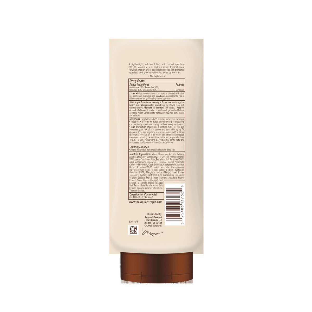 Hawaiian Tropic SPF 70 broad spectrum sunscreen lifestyle shot