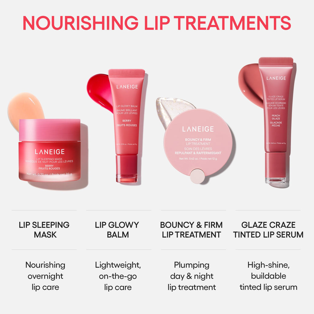Laneige Glaze Craze packaging box and tube display