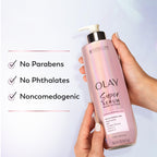 Olay Super Serum body lotion packaging angle view