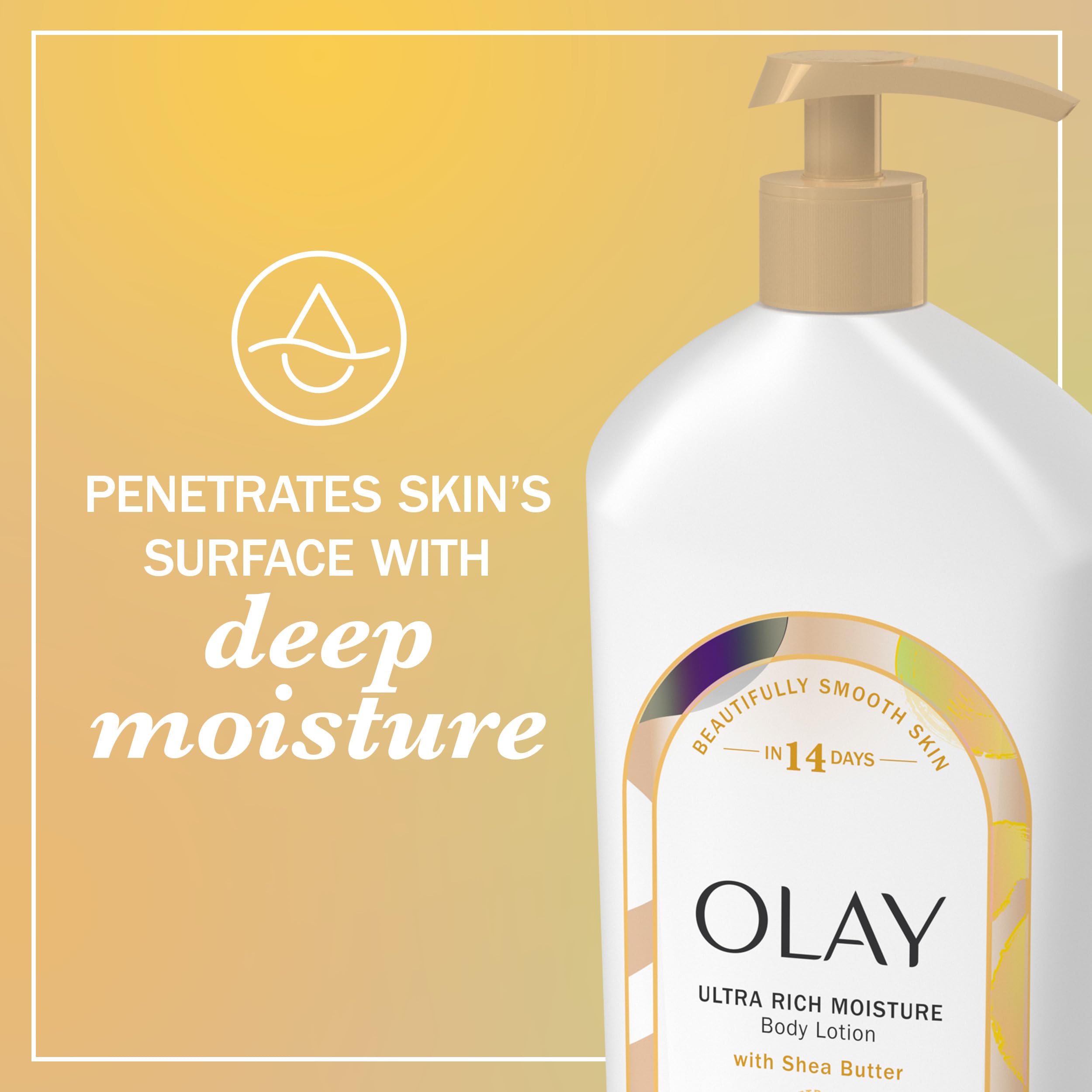 Back of Olay body lotion bottle showing ingredients and usage